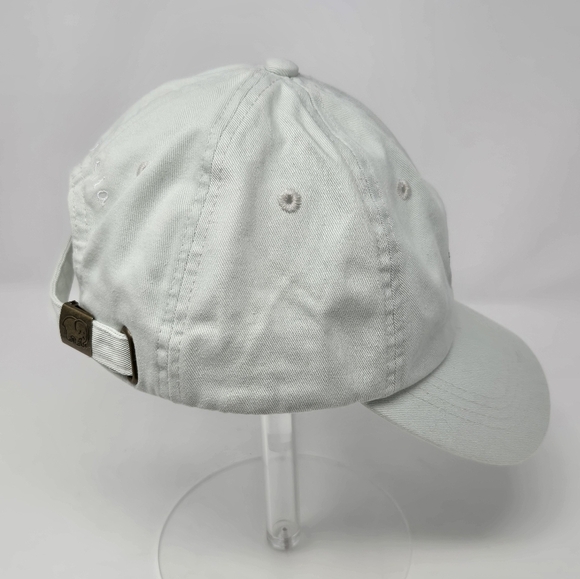 IVORY ELLA MINT GREEN BASEBALL HAT CAP WHITE EMBROIDERY ELEPHANT WOMEN OS COTTON - Picture 8 of 12